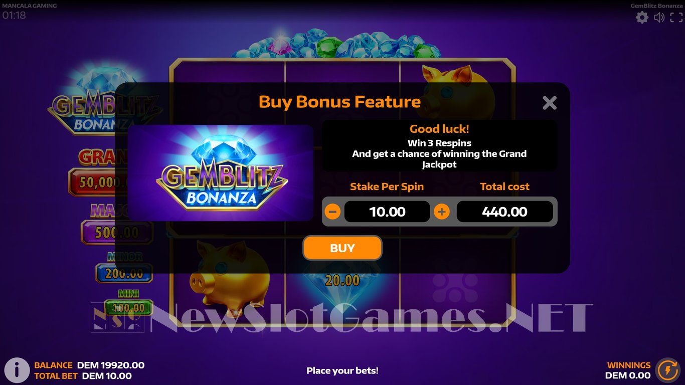 GemBlitz Bonanza Deluxe Slot Slot Image in Demo - pic. 4