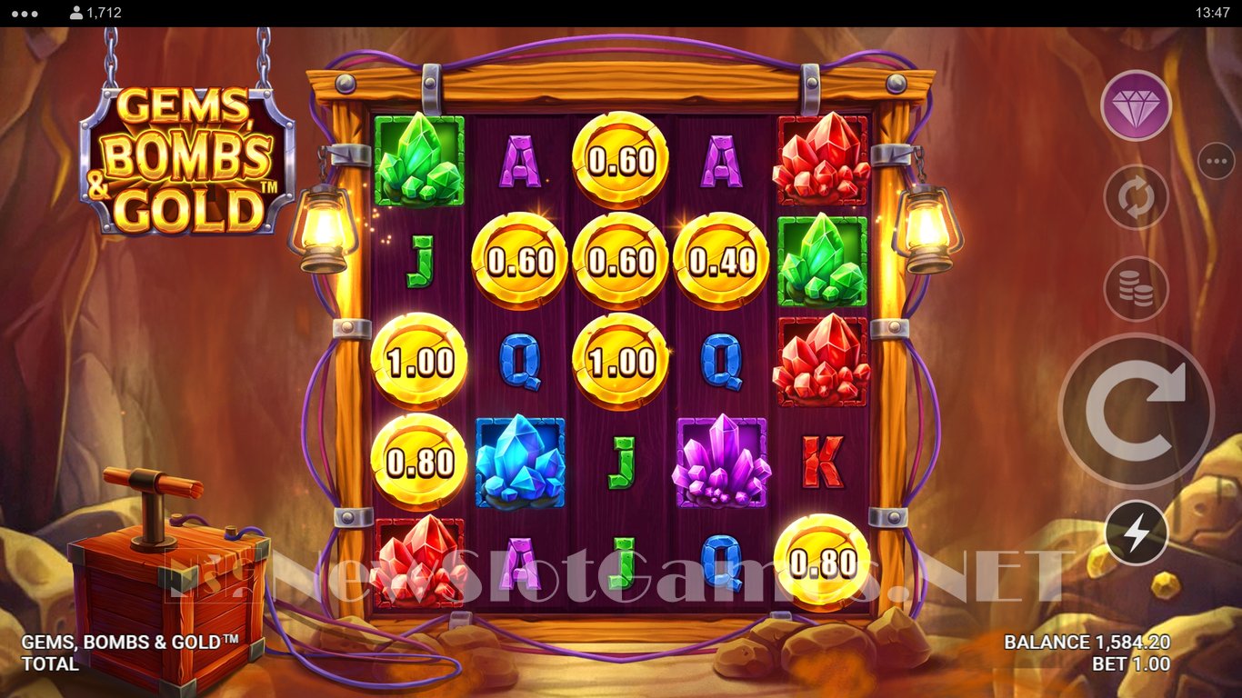 Gems, Bombs & Gold Slot Slot Image in Demo - pic. 3