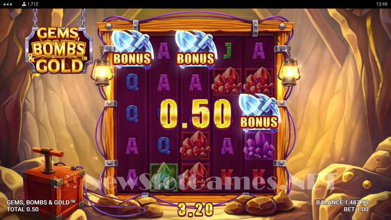 Gems, Bombs & Gold Slot Slot Image in Demo - pic. 7