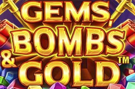 Gems, Bombs & Gold Slot Logo