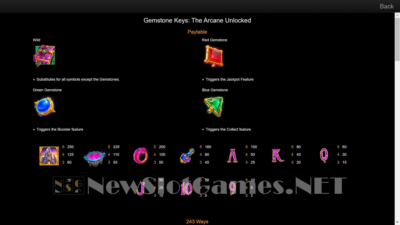 Gemstone Keys The Arcane Unlocked Slot Slot Image in Demo - pic. 5