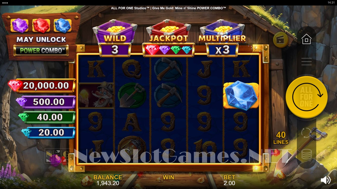 Give Me Gold Mine n Shine Power Combo Slot Slot Image in Demo - pic. 4