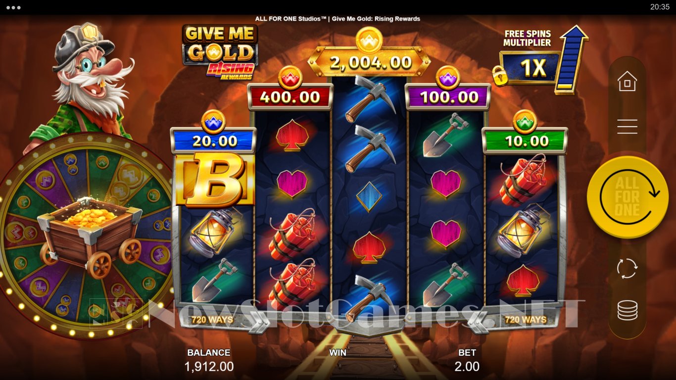 Give Me Gold Rising Rewards Slot Slot Image in Demo - pic. 2