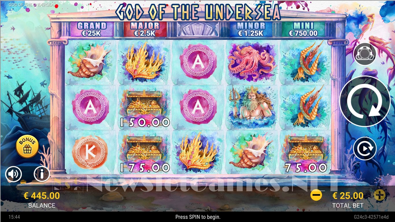 God of the Undersea Slot Slot Image in Demo - pic. 3