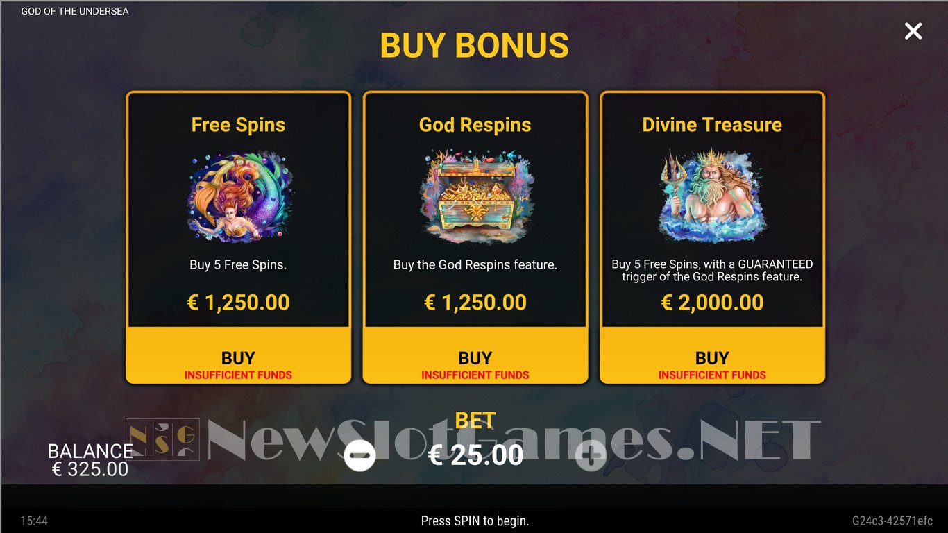 God of the Undersea Slot Slot Image in Demo - pic. 7