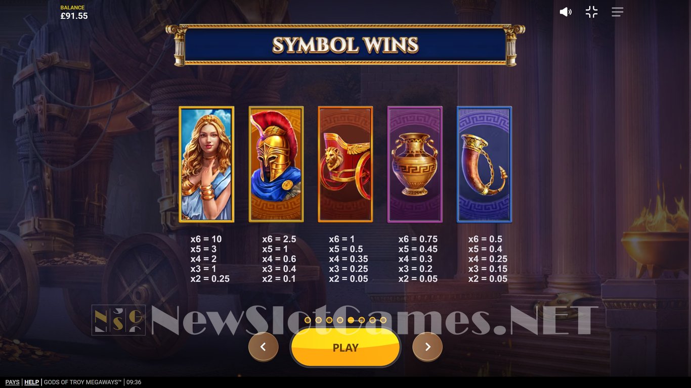 Gods of Troy Megaways Slot Slot Image in Demo - pic. 6