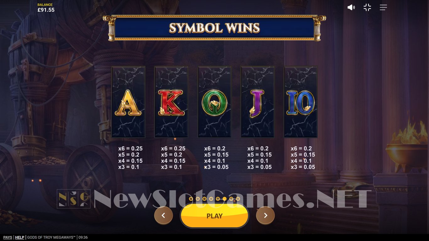 Gods of Troy Megaways Slot Slot Image in Demo - pic. 7