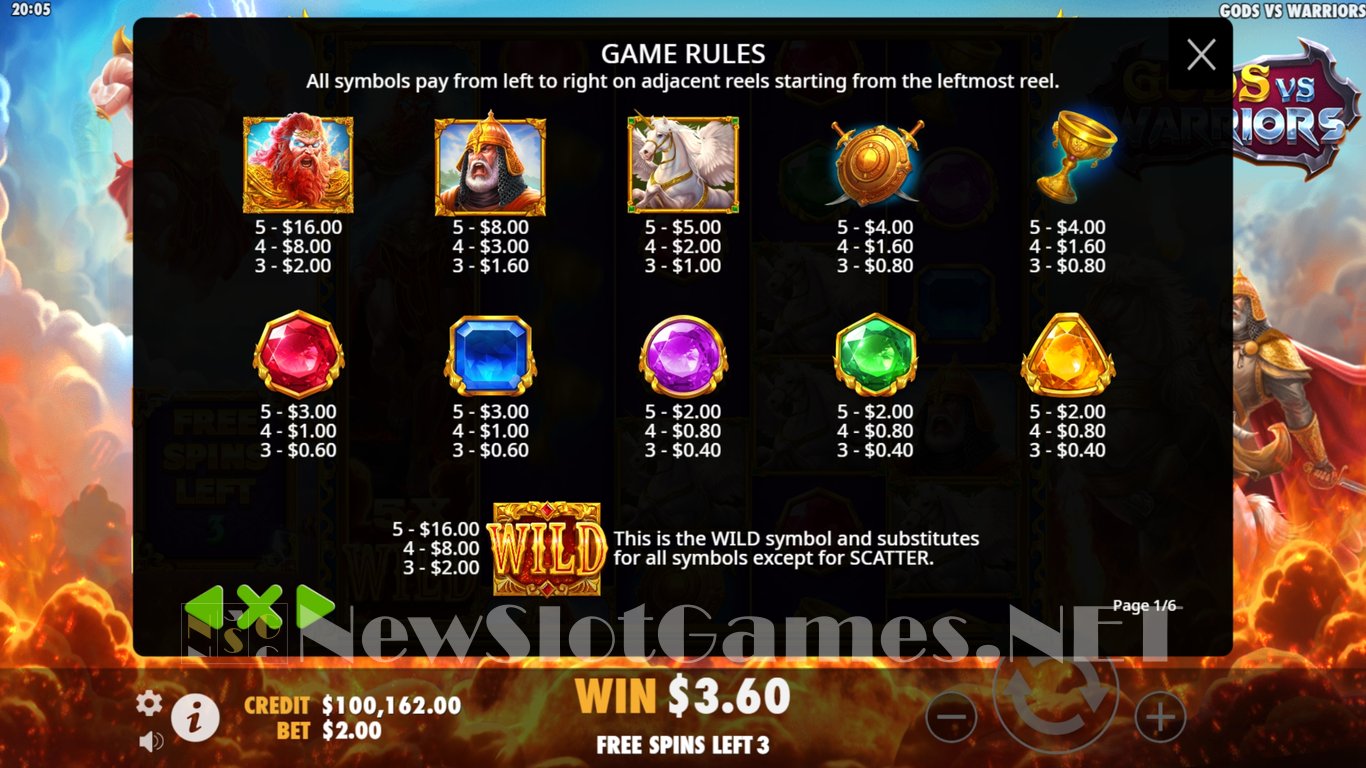 Gods vs Warriors Slot Slot Image in Demo - pic. 7