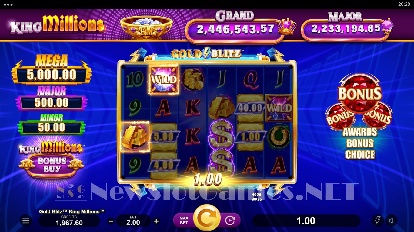 Gold Blitz King Millions Slot Slot Image in Demo - pic. 10