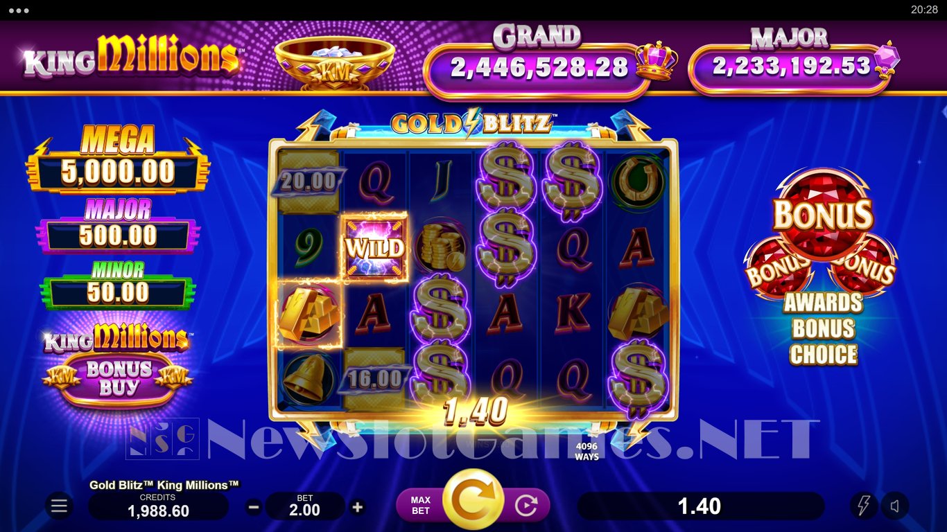 Gold Blitz King Millions Slot Slot Image in Demo - pic. 2