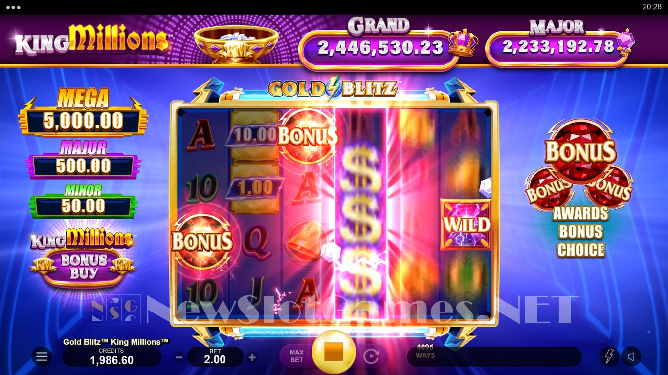 Gold Blitz King Millions Slot Slot Image in Demo - pic. 3