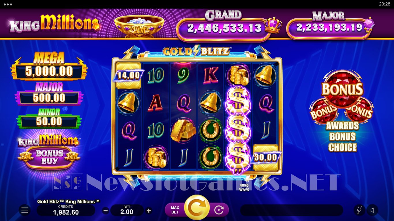 Gold Blitz King Millions Slot Slot Image in Demo - pic. 4