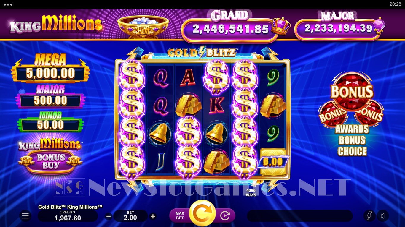 Gold Blitz King Millions Slot Slot Image in Demo - pic. 9