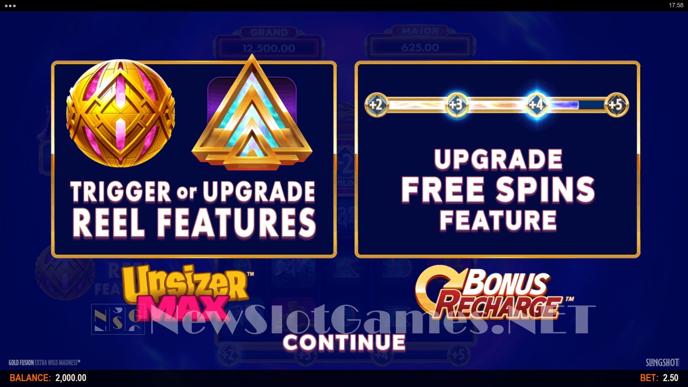 Gold Fusion Extra Wild Madness Slot Demo Image