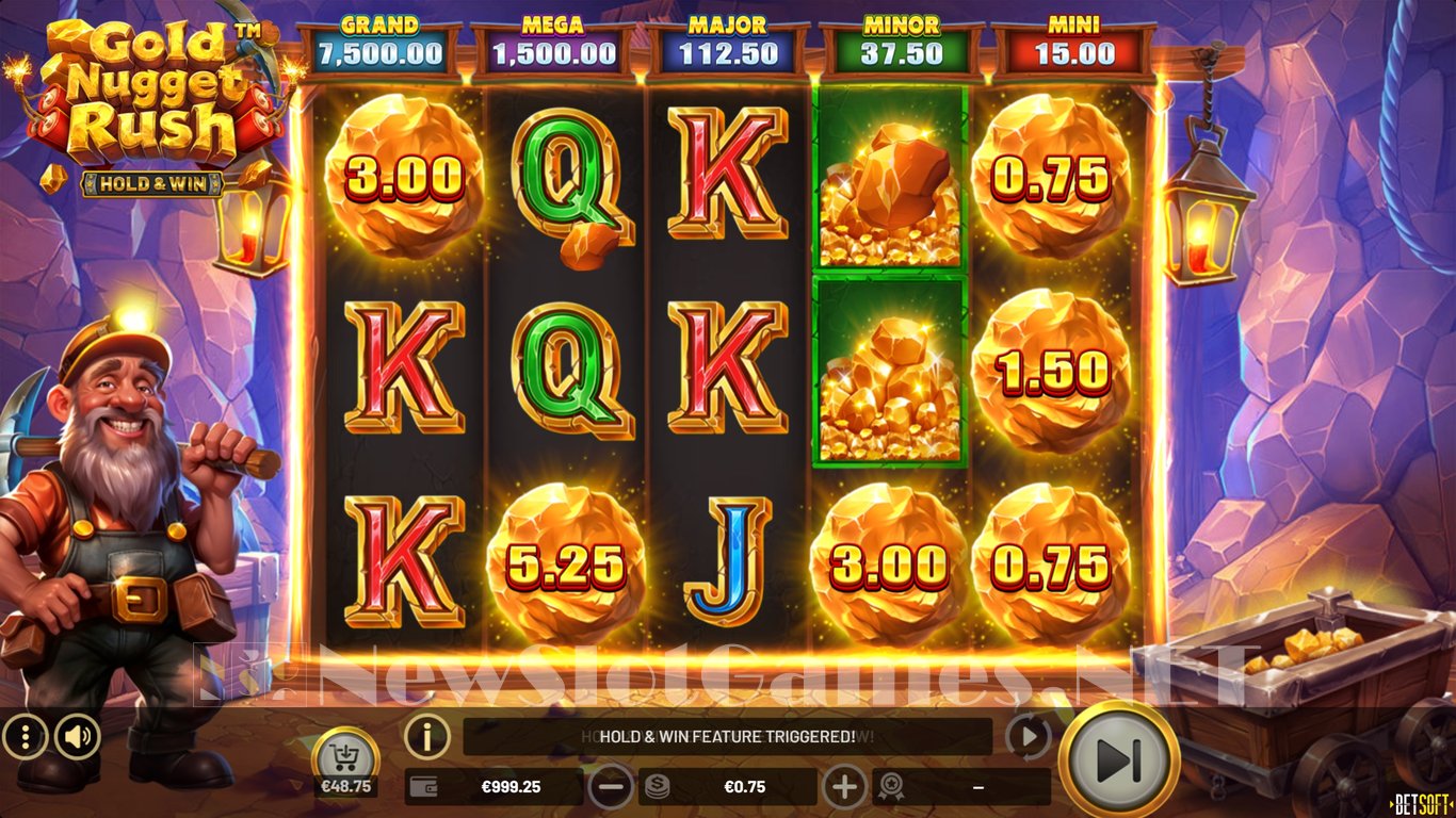 Gold Nugget Rush Slot Demo Image