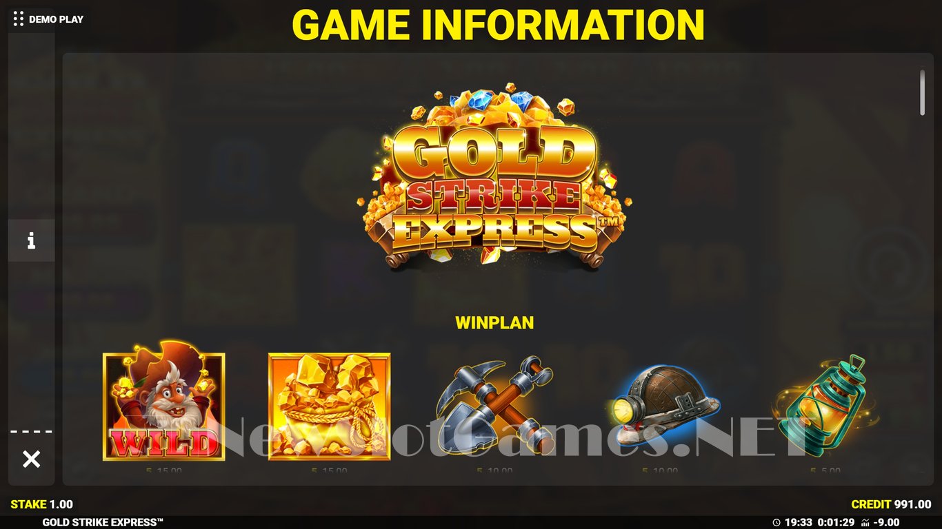 Gold Strike Express Slot Slot Image in Demo - pic. 5