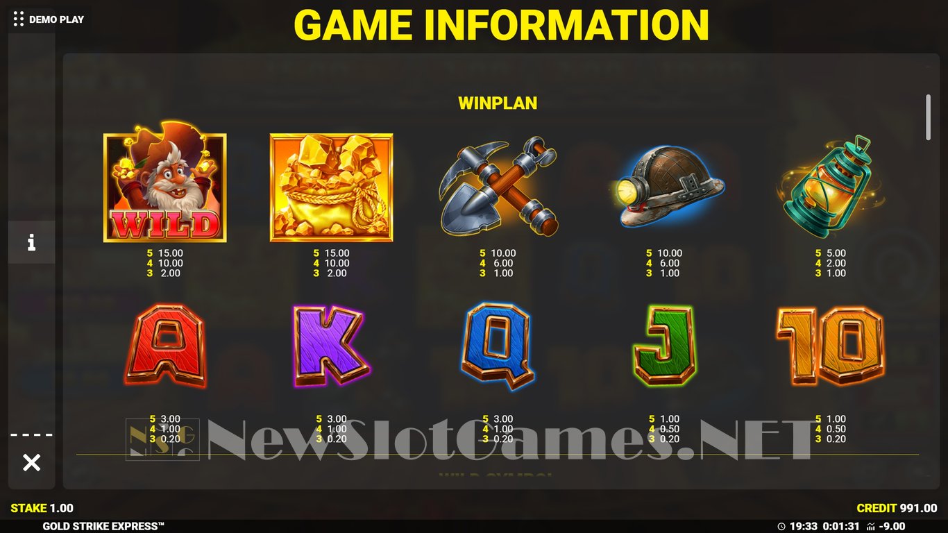 Gold Strike Express Slot Slot Image in Demo - pic. 6