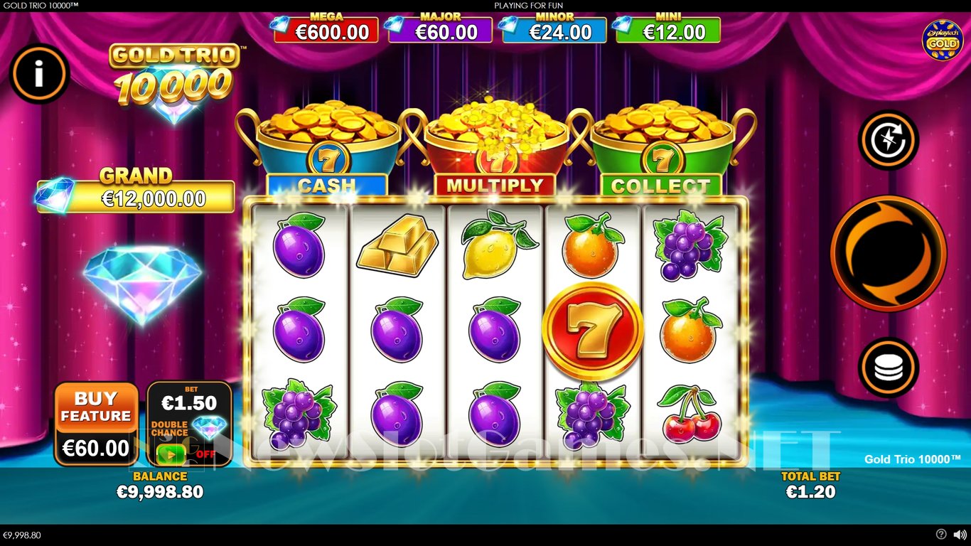 Gold Trio 10000 Slot Demo Image