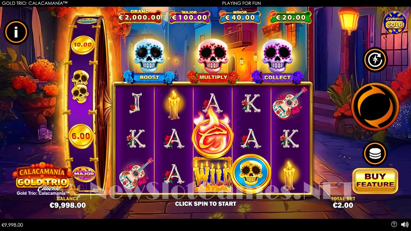 Gold Trio Calacamania Slot Demo Image