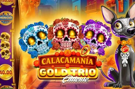 Gold Trio Calacamania Slot Logo