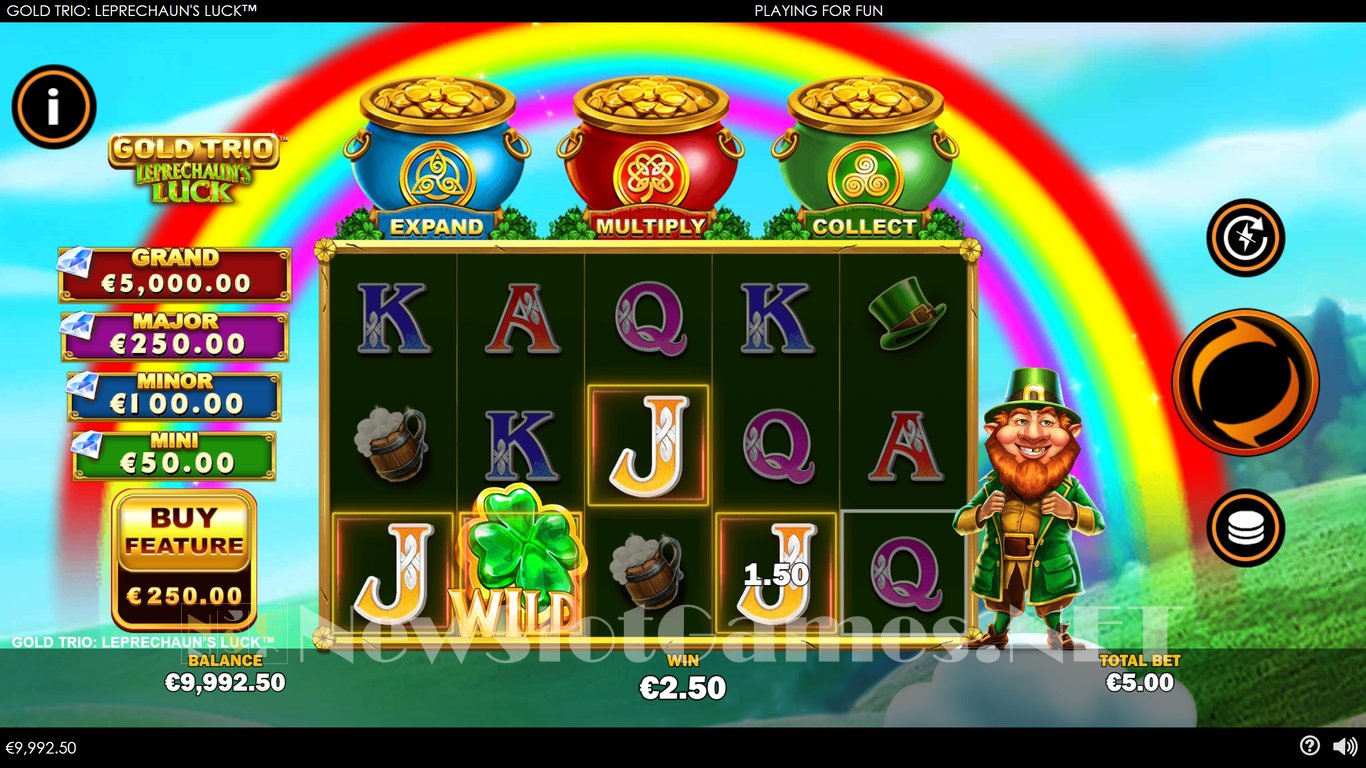 Gold Trio Leprechauns Luck Slot Slot Image in Demo - pic. 2