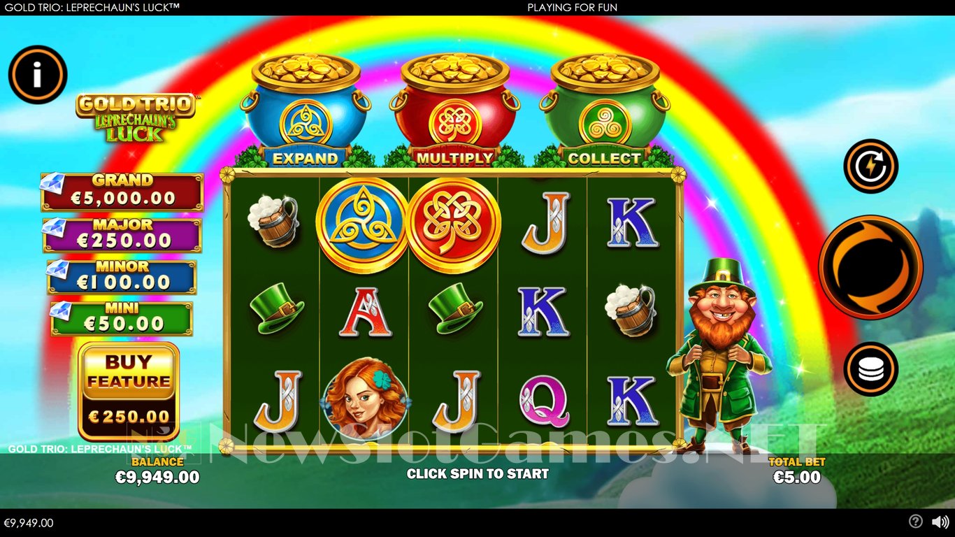 Gold Trio Leprechauns Luck Slot Slot Image in Demo - pic. 5