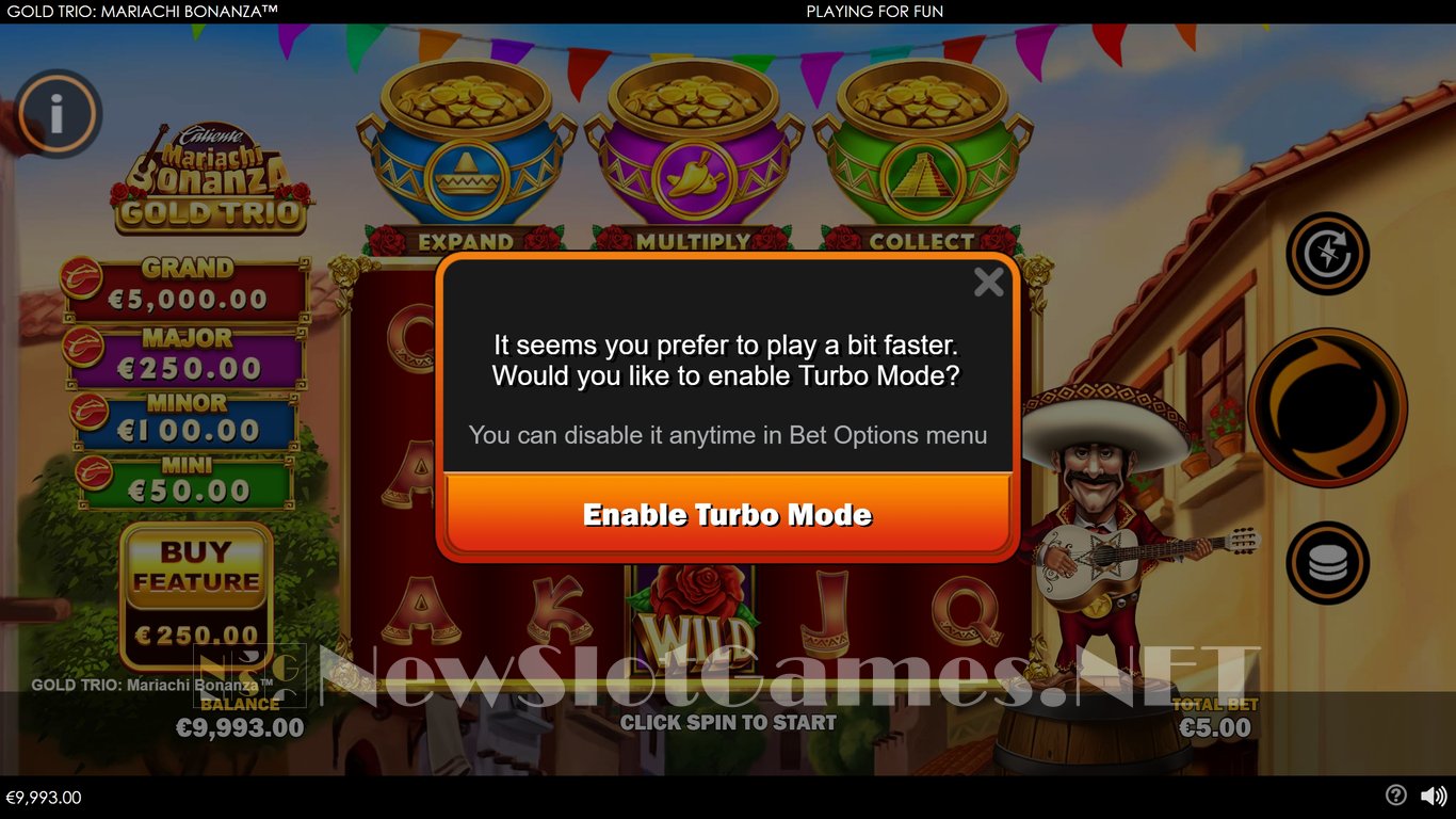 Gold Trio Mariachi Bonanza Slot Slot Image in Demo - pic. 2