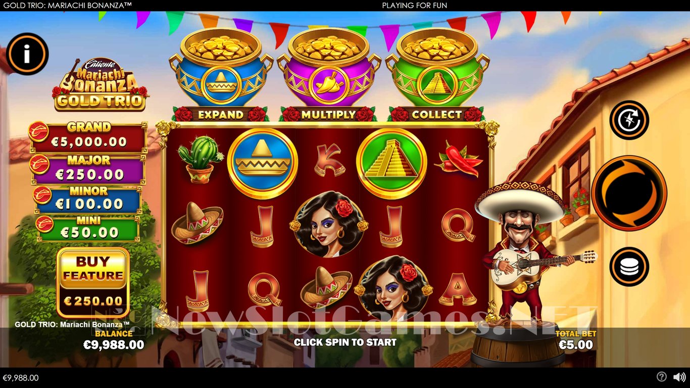 Gold Trio Mariachi Bonanza Slot Slot Image in Demo - pic. 3