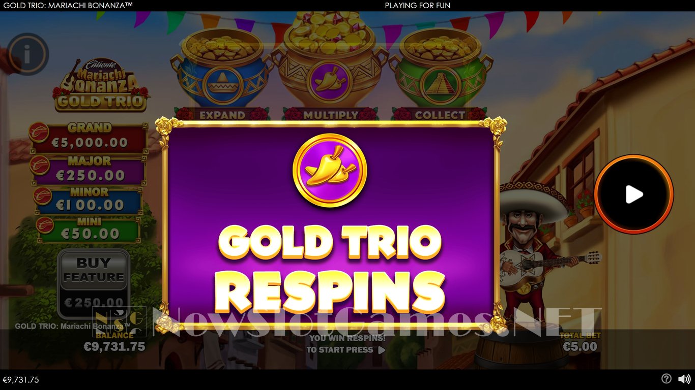 Gold Trio Mariachi Bonanza Slot Slot Image in Demo - pic. 7