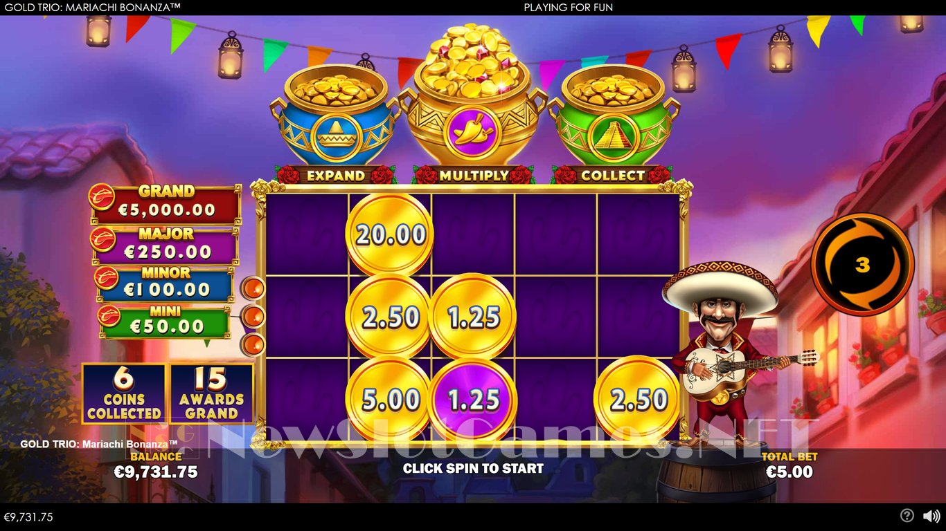 Gold Trio Mariachi Bonanza Slot Slot Image in Demo - pic. 8