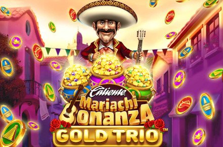 Gold Trio Mariachi Bonanza Slot Logo