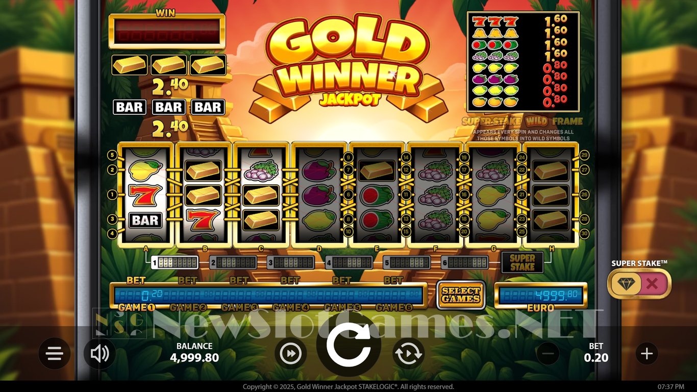 Gold Winner Jackpot Slot Demo Image
