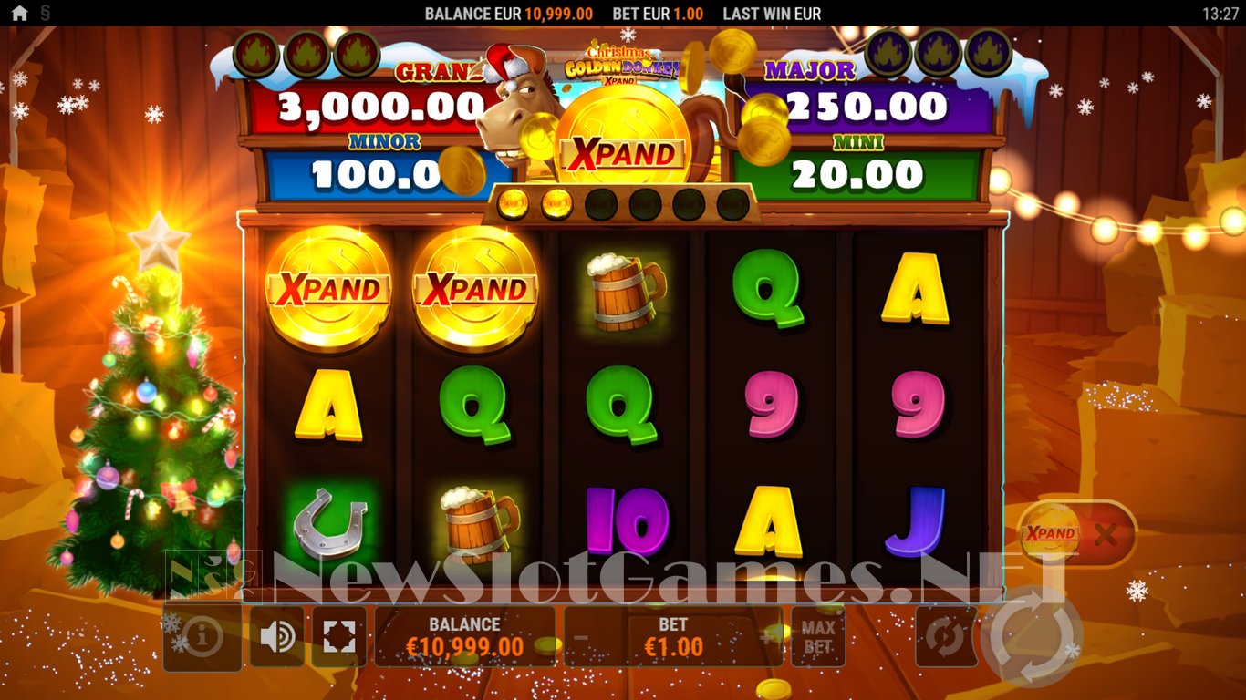 Golden Donkey Christmas Xpand Slot Demo Image
