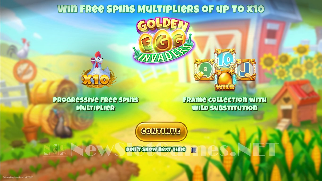 Golden Egg Invaders Slot Demo Image