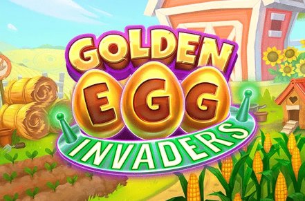 Golden Egg Invaders Slot Logo