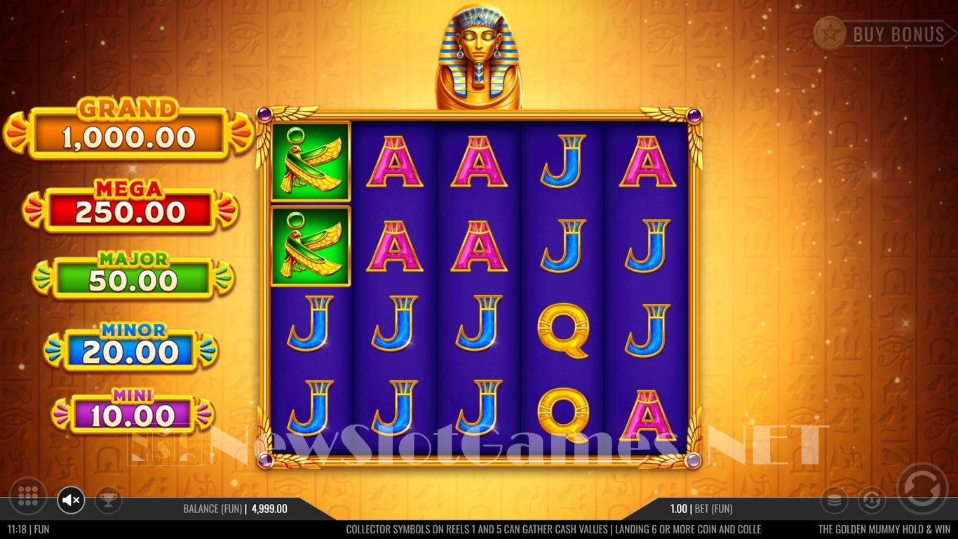The Golden Mummy Hold & Win Slot Demo Image