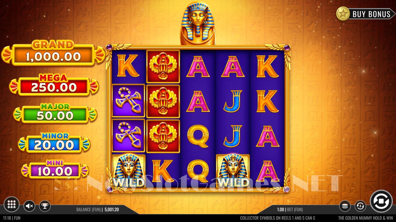 The Golden Mummy Hold & Win Slot Slot Image in Demo - pic. 2