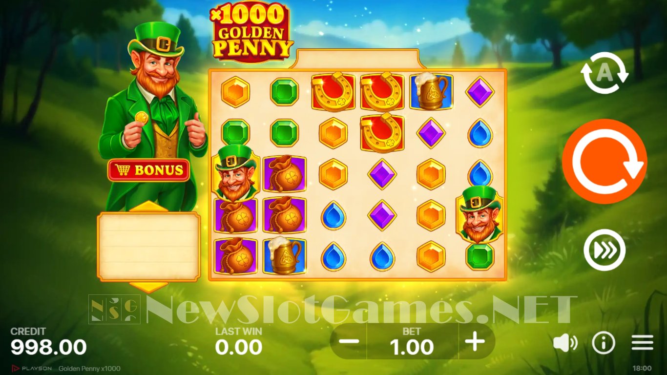 Golden Penny x1000 Slot Demo Image
