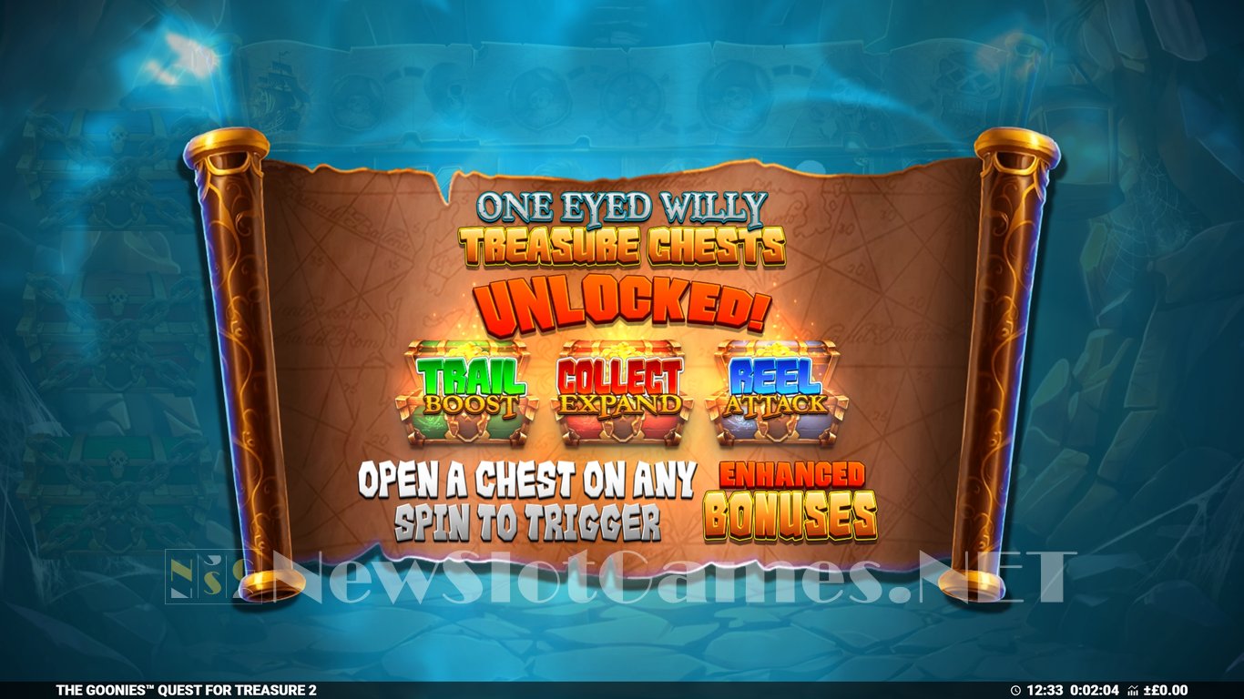 The Goonies Quest For Treasure 2 Slot Demo Image