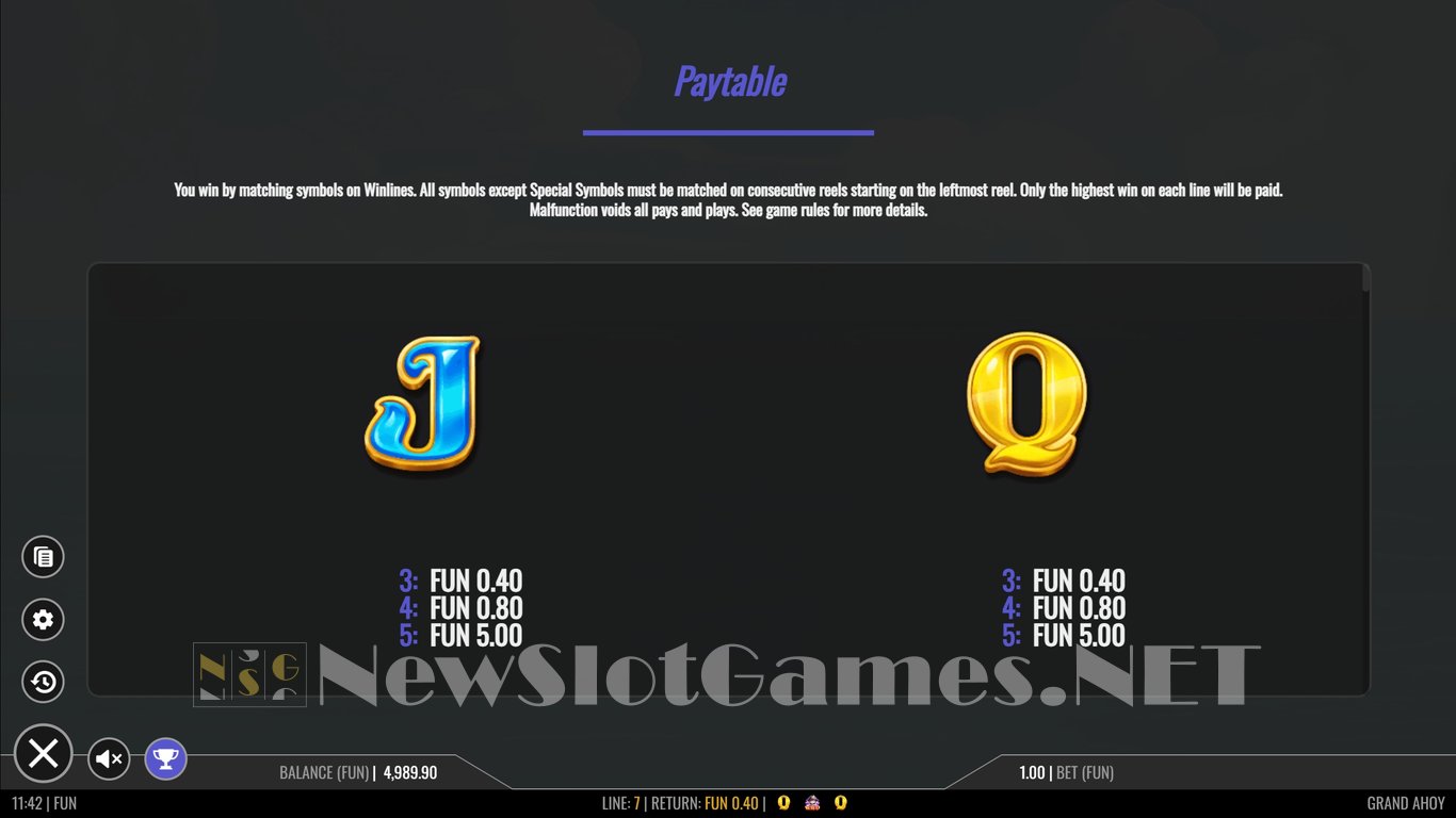 Grand Ahoy Slot Slot Image in Demo - pic. 7