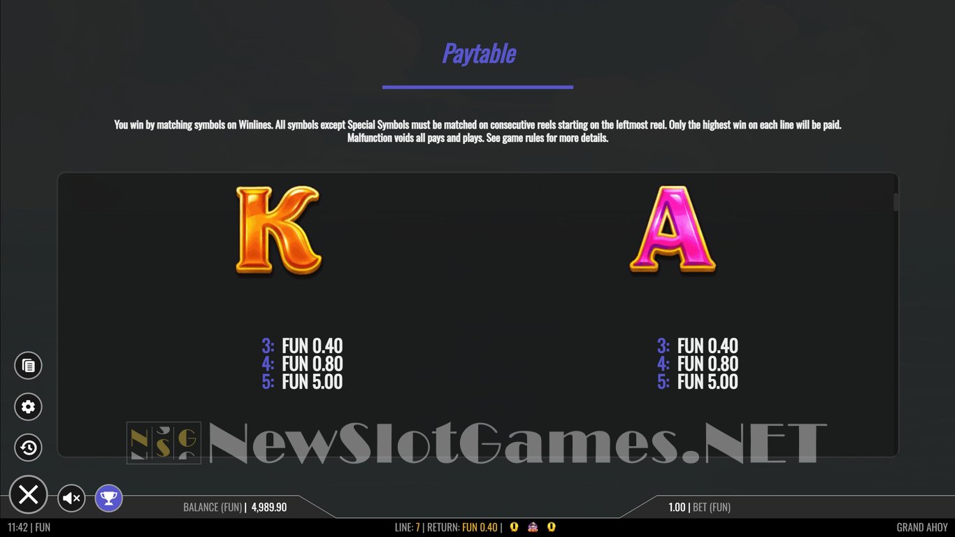 Grand Ahoy Slot Slot Image in Demo - pic. 8