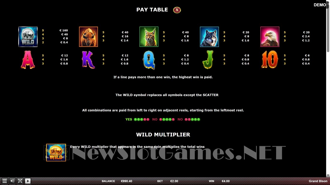 Grand Bison Slot Slot Image in Demo - pic. 7