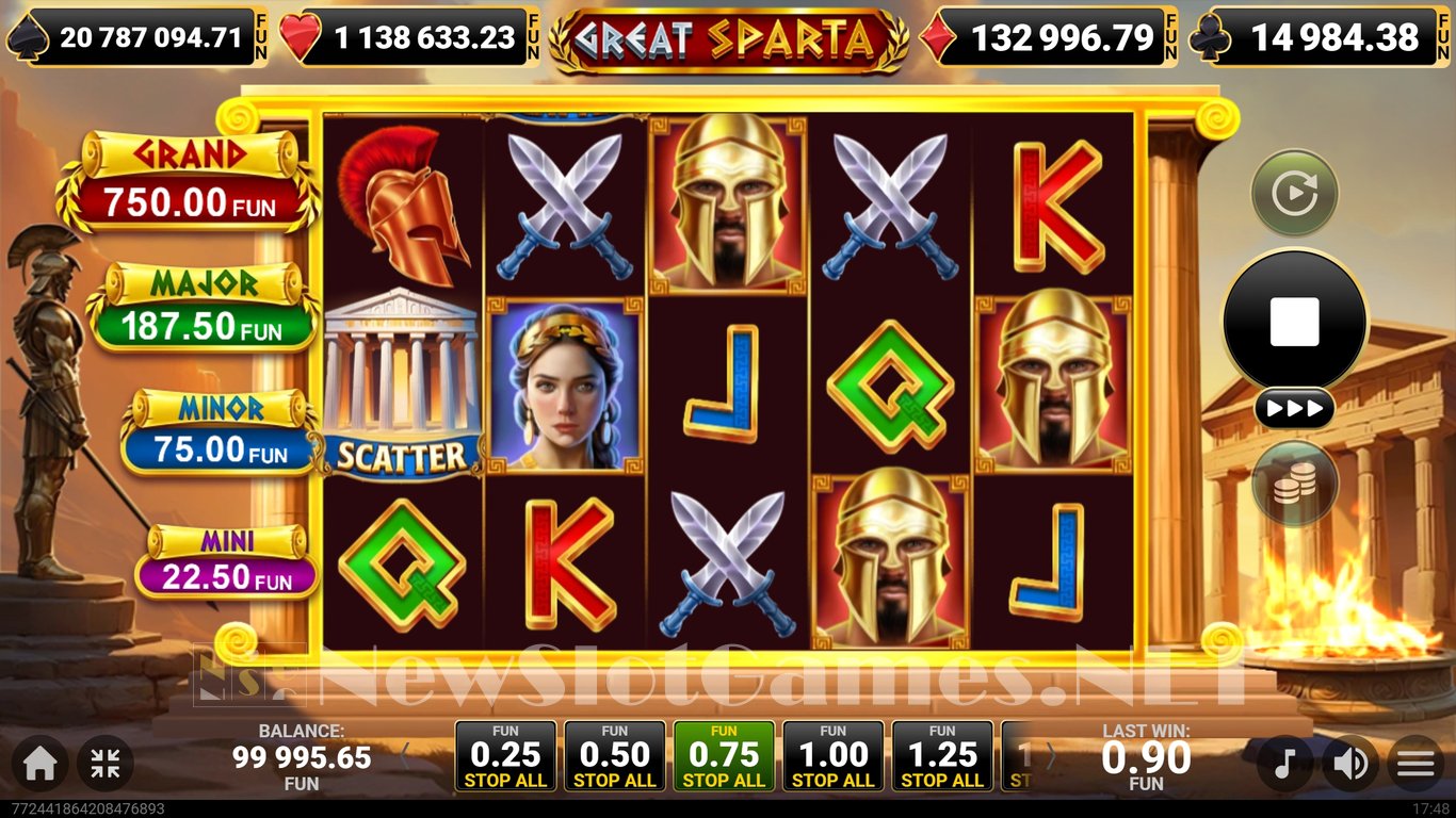 Great Sparta Slot Demo Image