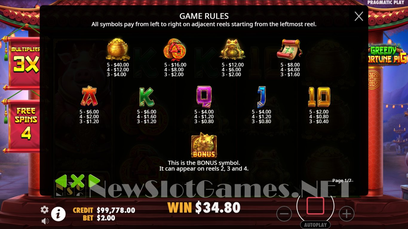 Greedy Fortune Pig Slot Slot Image in Demo - pic. 11