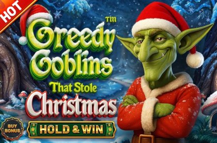 Greedy Goblins That Stole Christmas Hold & Win Slot Logo