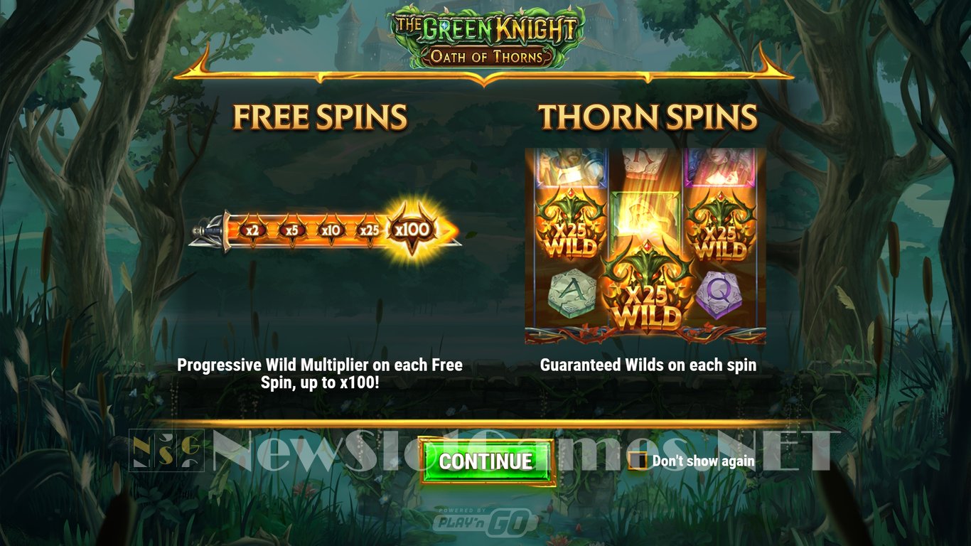 The Green Knight Oath of Thorns Slot Demo Image