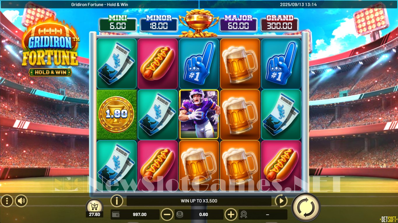 Gridiron Fortune Hold & Win Slot Slot Image in Demo - pic. 3