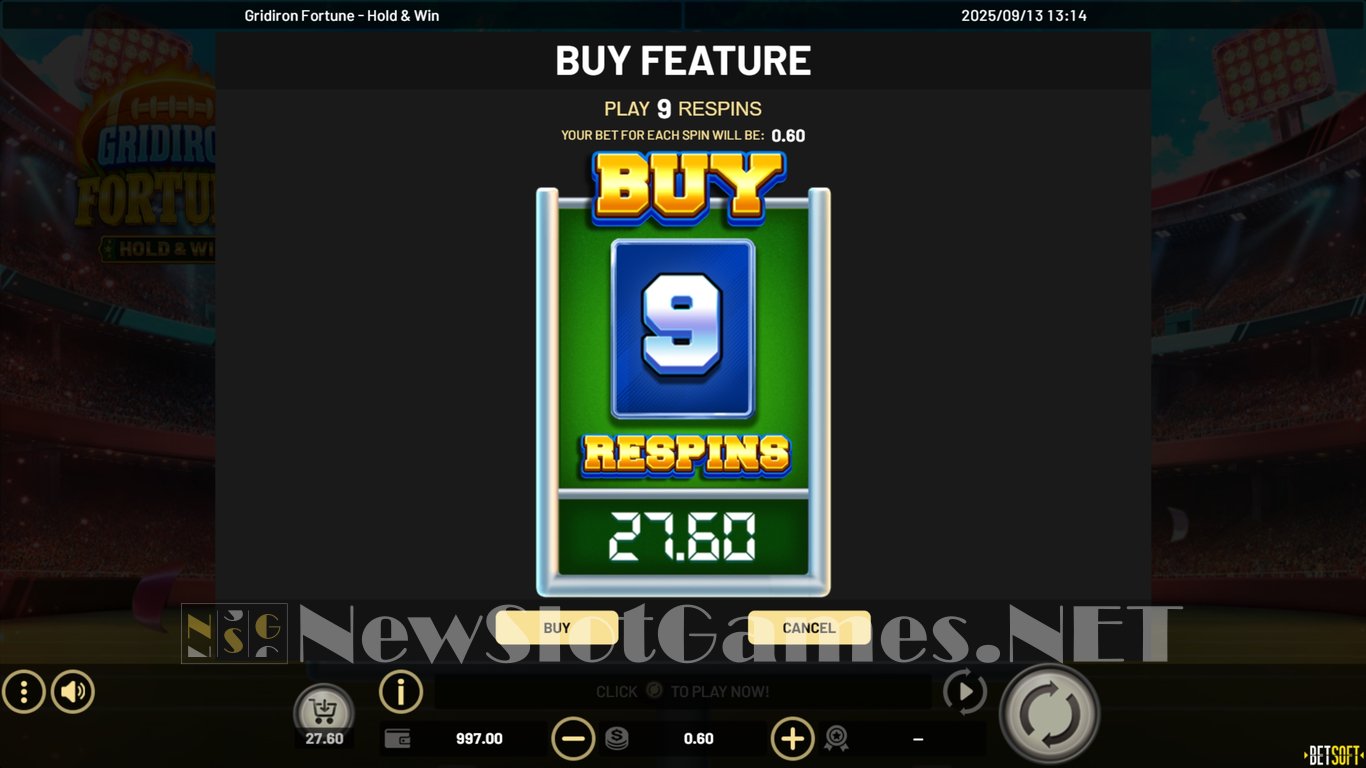 Gridiron Fortune Hold & Win Slot Slot Image in Demo - pic. 5