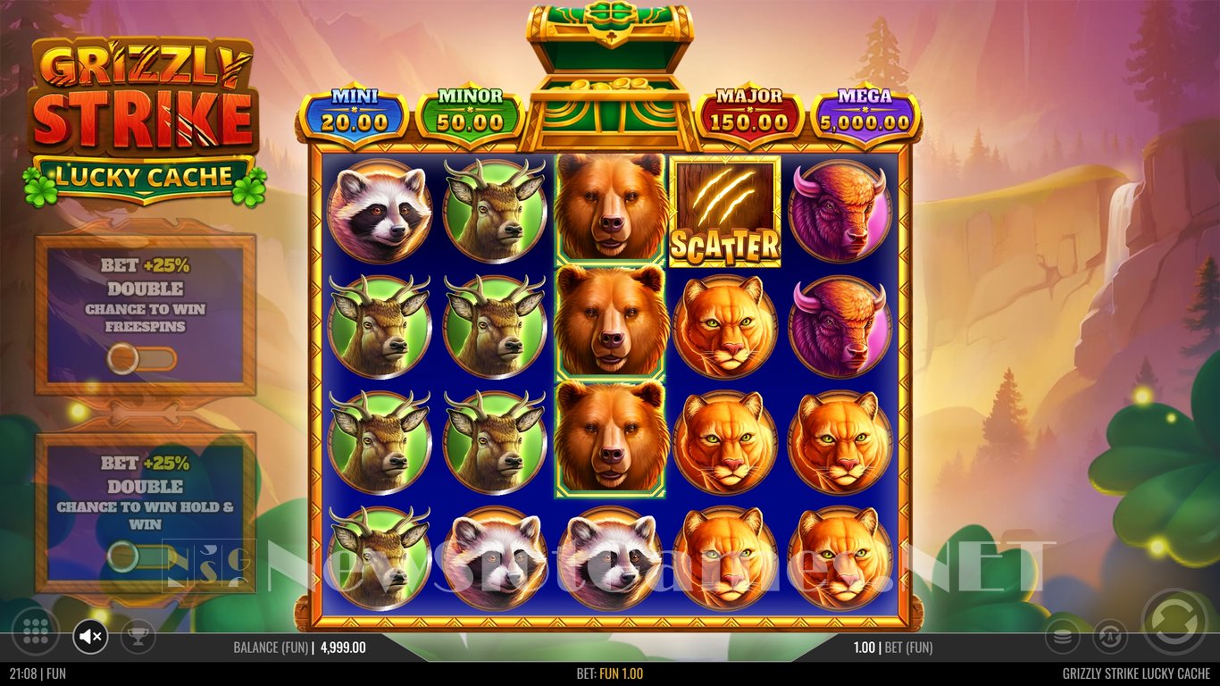 Grizzly Strike Lucky Cache Slot Demo Image