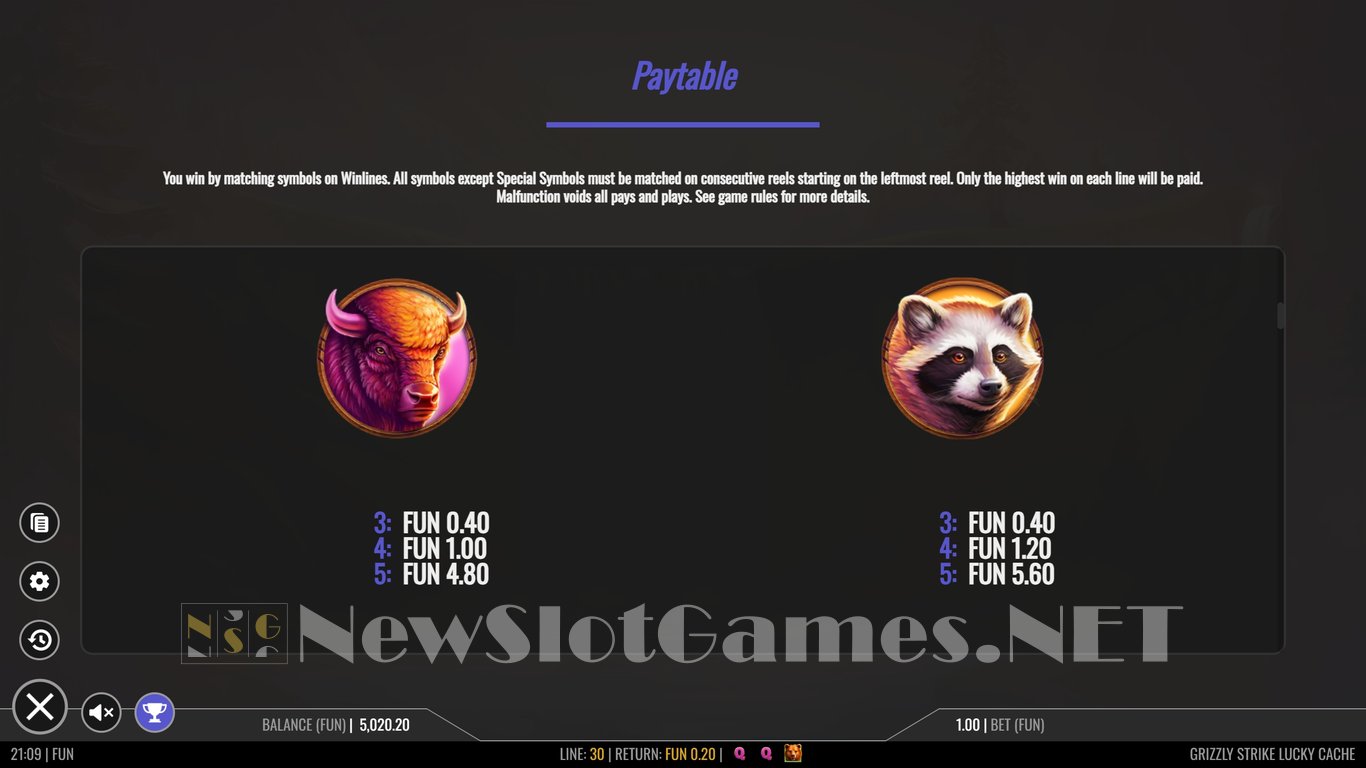 Grizzly Strike Lucky Cache Slot Slot Image in Demo - pic. 12